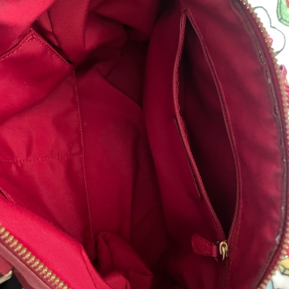 Coach Cherry Red Leather Satchel - Picture 4 of 5